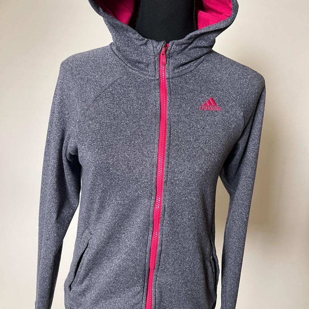 Gray adidas hoodie
